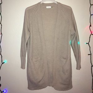 Cardigan open front sweater